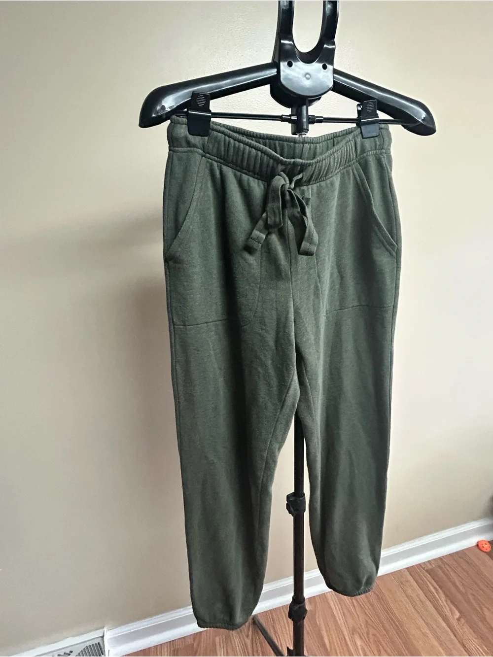 Aerie Olive Green Lounge Joggers Women's Size Small Drawstring Pocket Sweatpants - Picture 5 of 11